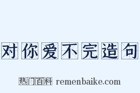 对你爱不完造句是什么意思的图片